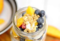 Effortless Blueberry Peach Parfait