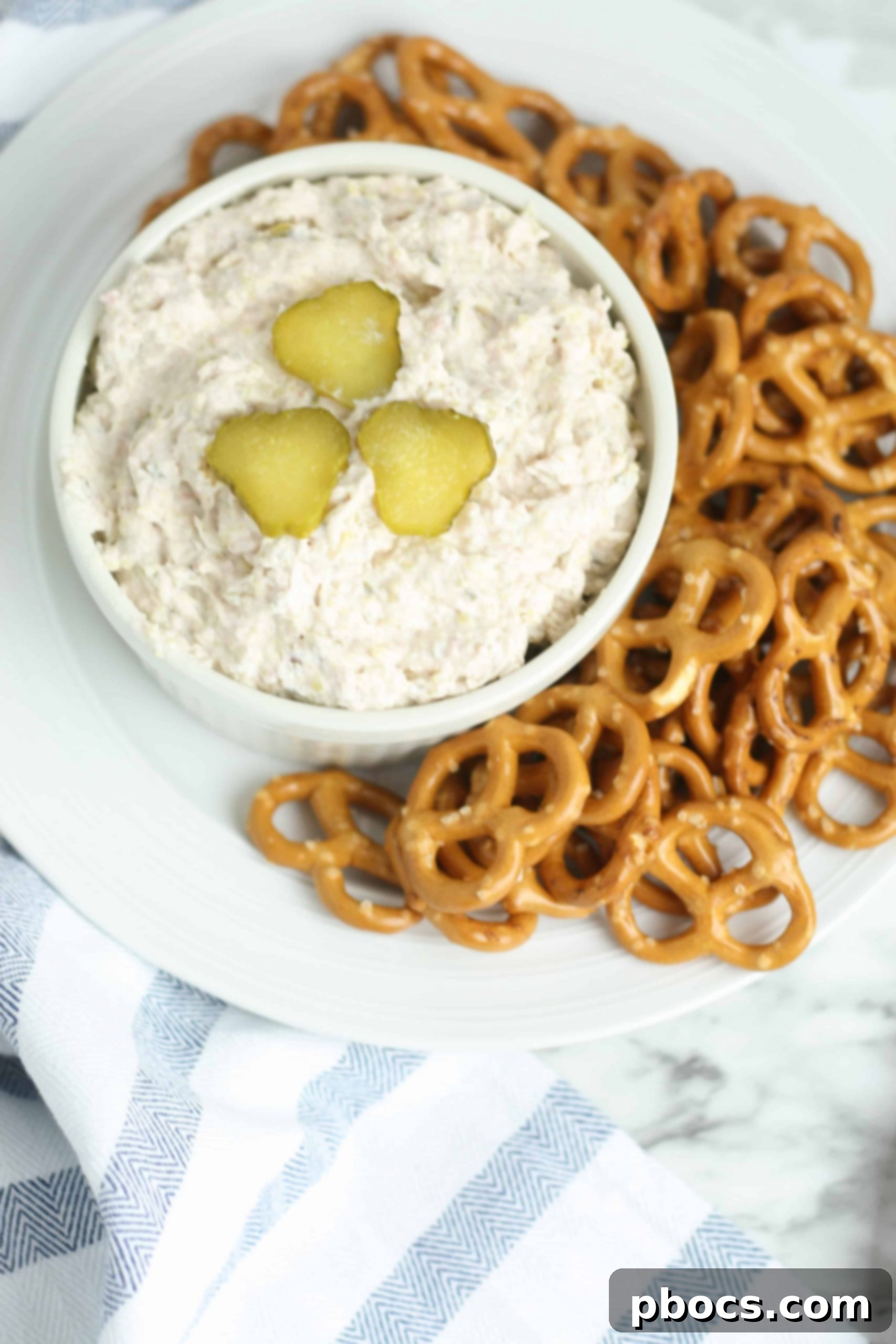 Quick Creamy Ham and Pickle Dip 1 featured 11434