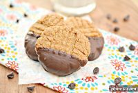 Keto Chocolate-Covered Peanut Butter Cookies