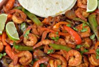 Sizzling Sheet Pan Shrimp Fajitas