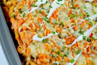 Loaded Buffalo Chicken Waffle Fries