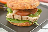Keto Cheesy Bun Grilled Chicken BLT
