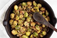 Air Fried Golden Parmesan Keto Brussels Sprouts