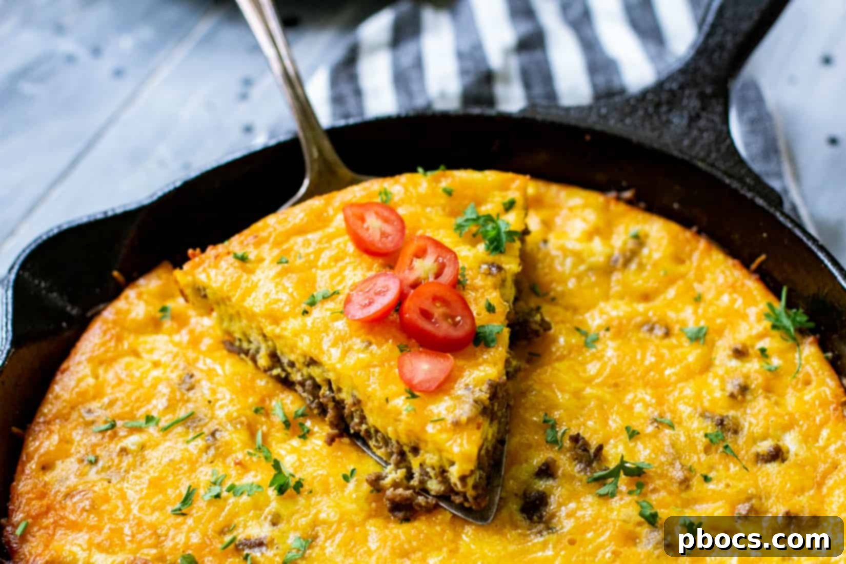 Keto Crustless Taco Casserole 1 featured 14131