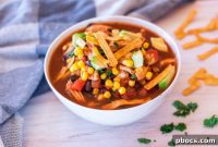 Easy Healthy Slow Cooker Chicken Tortilla Soup