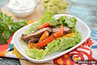 Sizzling Keto Steak Fajita Lettuce Wraps