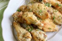 Crispy Garlic Parmesan Keto Wings