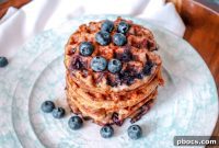 Fluffy Keto Blueberry Chaffles