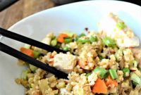 Keto Chicken & Cauliflower Rice Stir-Fry