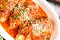 Cheesy Keto Lasagna Stuffed Chicken