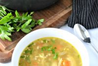 Keto Chicken Cauliflower Rice Soup