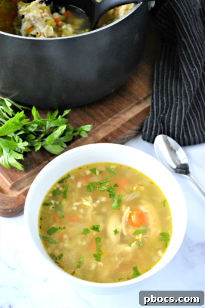 Keto Chicken Cauliflower Rice Soup 1 featured 18595