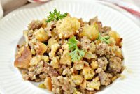 Savory Keto Sausage Stuffing