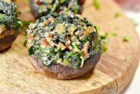 Loaded Keto Bacon Mushrooms