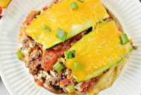 Low Carb Zucchini Taco Lasagna
