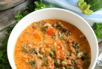 Instant Pot Keto Pizza Soup