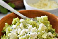 Zesty Cilantro Lime Cauliflower Rice with Creamy Avocado