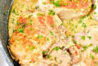 Golden Garlic Parmesan Keto Pork Chops