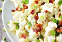 Keto Cauliflower Mock Potato Salad