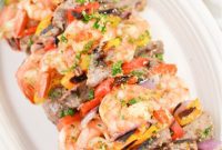 Grilled Keto Surf and Turf Skewers