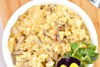 Creamy Keto Mushroom and Pumpkin Cauliflower Risotto