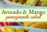 Refreshing Avocado, Mango and Pomegranate Salad