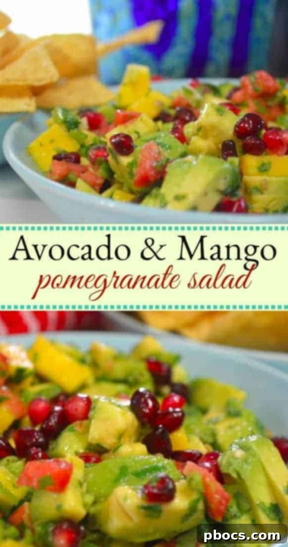 Refreshing Avocado, Mango and Pomegranate Salad 1 featured 2801