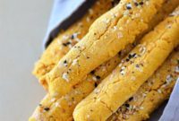 Pumpkin Spiced Low Carb Everything Bagel Breadsticks