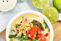 Velvety Thai Keto Coconut Chicken Soup