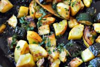 Garlic Buttered Low Carb Zucchini and Yellow Squash