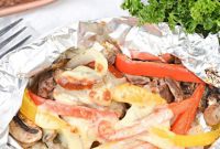 Easy Keto Philly Cheesesteak Foil Packs