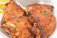Juicy and Crispy Keto Air Fryer Chicken Thighs