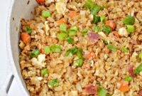 Low-Carb Bacon Egg Cauliflower Fried Rice