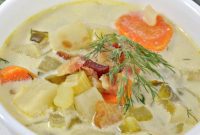 Tangy Dill Pickle Bacon Keto Soup