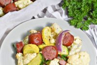 Quick Low-Carb Sausage and Veggie Sheet Pan Dinner