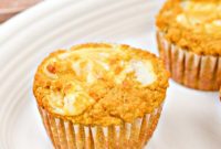 Keto Pumpkin Muffins with Cream Cheese Swirl