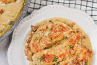 Creamy Tomato Basil Keto Chicken Skillet