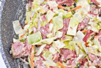 Hearty Creamy Keto Corned Beef and Cabbage Skillet
