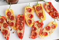 Keto Pizza Pepper Bites