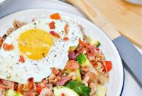 Keto Sausage Zucchini Breakfast Skillet
