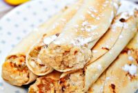 Hafif Şeftalili Krem Peynir Sarması