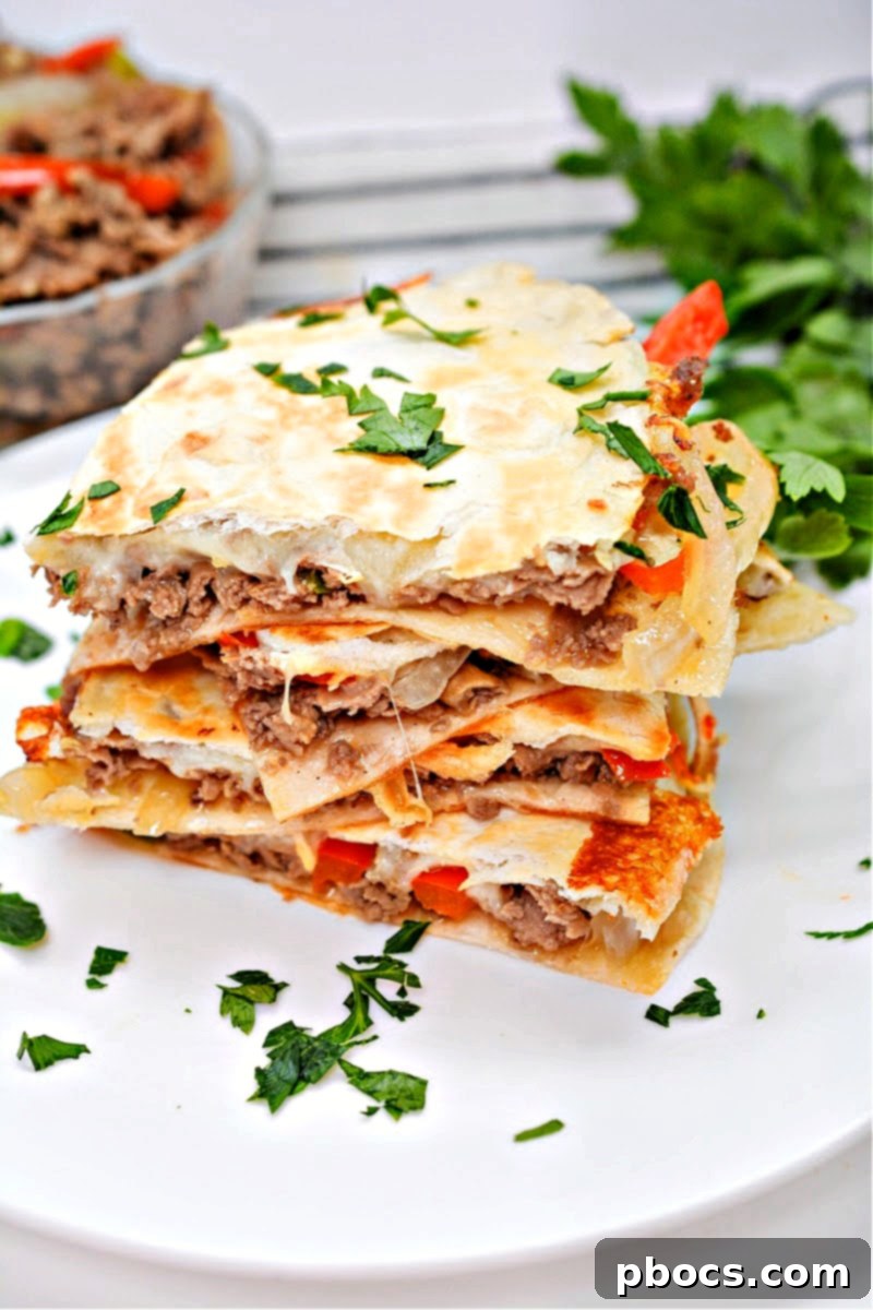 Cheesy Keto Philly Quesadillas 1 featured 48642