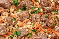 Savory Keto Beef Cauliflower Rice Pilaf