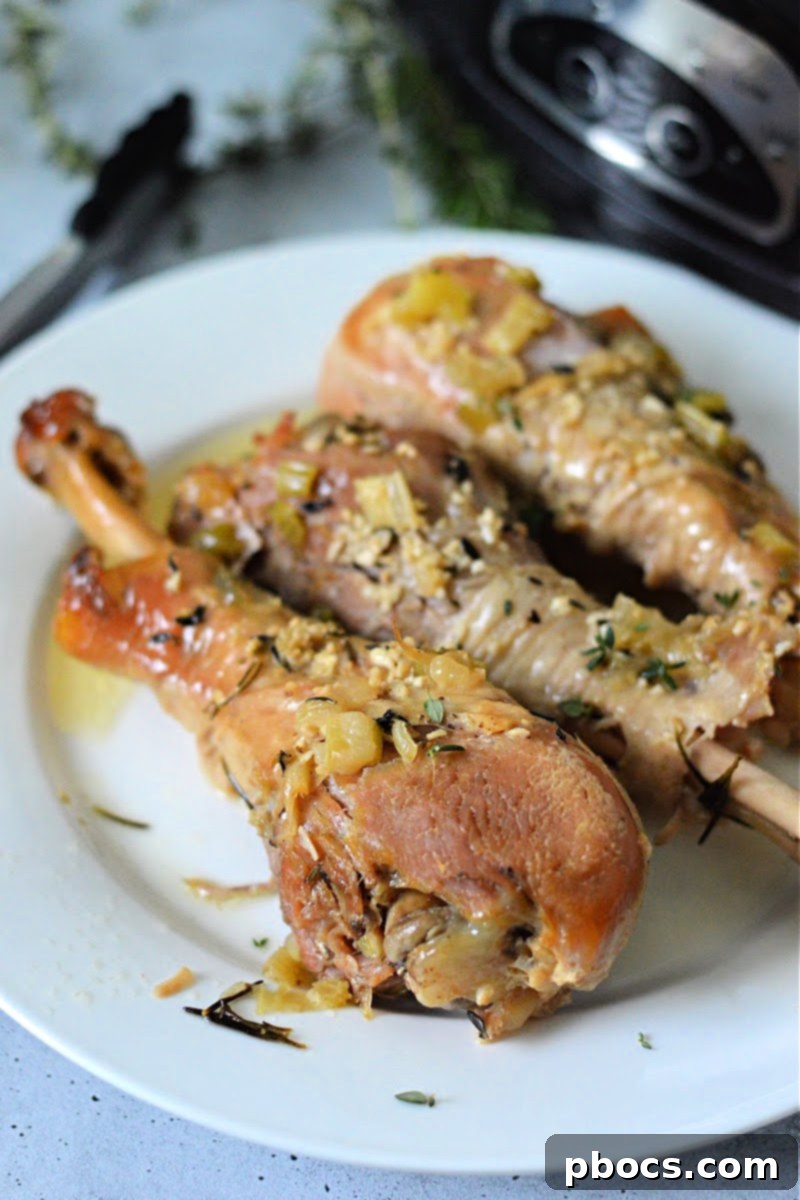 Tender Butter Basted Slow Cooker Turkey Legs 1 featured 50167