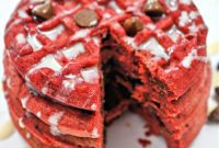 Decadent Keto Red Velvet Chocolate Chip Waffles