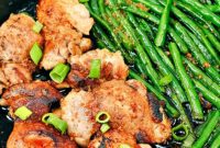Keto Honey Garlic Chicken with Green Beans