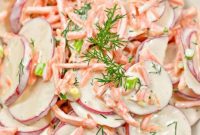 Refreshing Keto Carrot Radish Slaw