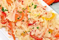 Zesty Low Carb Sauerkraut & Fresh Veggie Salad