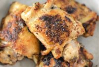 Crispy Keto Pan Chicken Thighs