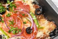 Keto Zucchini Pizza Bake